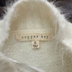 Copper Key Soft Ivory Knit Top
